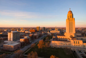 Hire Heartland Resumes for resumes writing services in Lincoln. The sun sets over the State Capital Building in Lincoln. 